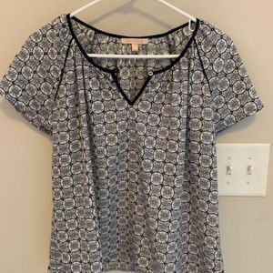 Skies are Blue, Blue and White Blouse